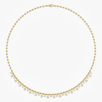 1.30 TCW Lab Grown Diamond Round Prong Set Necklace