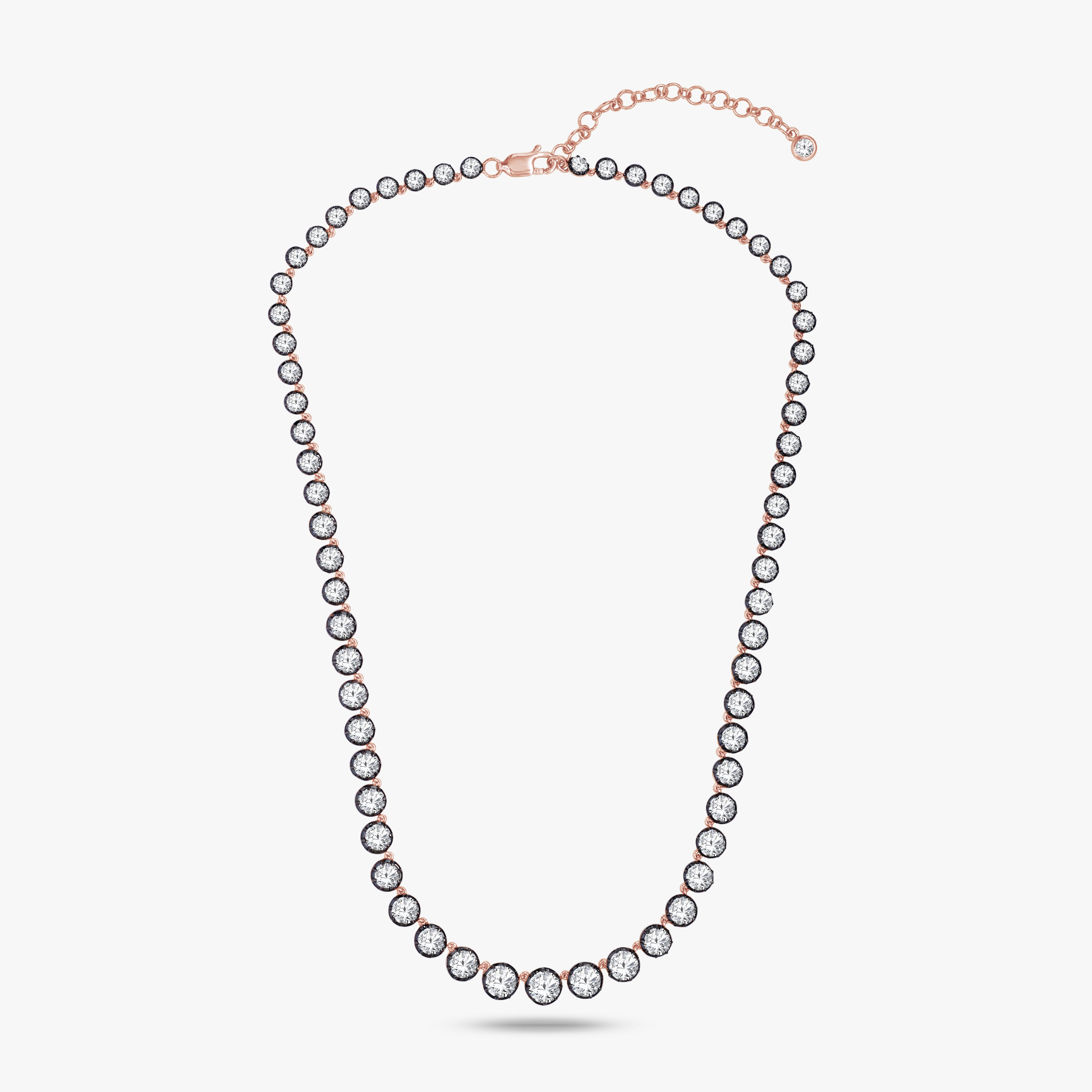 11.48 CTW Round Lab Grown Diamond Luxury Tennis Necklace