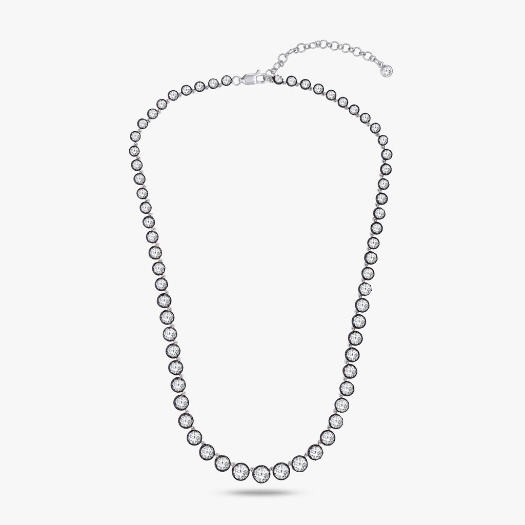 11.48 CTW Round Lab Grown Diamond Luxury Tennis Necklace