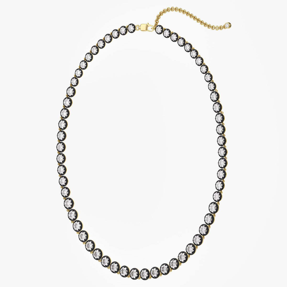 12.12 CTW Round Lab Grown Diamond Luxury Tennis Necklace