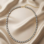 12.12 CTW Round Lab Grown Diamond Luxury Tennis Necklace