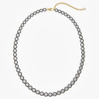 12.12 CTW Round Lab Grown Diamond Luxury Tennis Necklace
