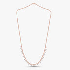 1.24 CTW Oval & Round Lab Grown Diamond Necklace