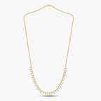 1.24 CTW Oval & Round Lab Grown Diamond Necklace