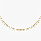 1.15 CTW Oval & Round Lab Grown Diamond Necklace