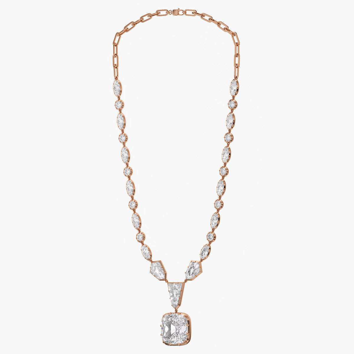 29.68 CTW Lab Grown Diamond Multi-Shape Necklace