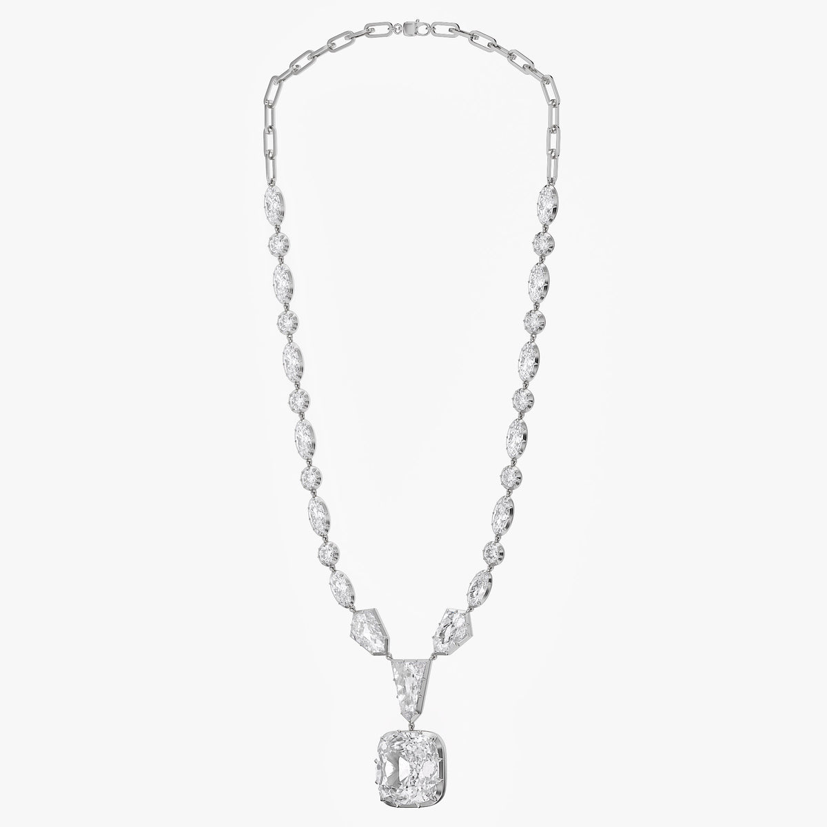 29.68 CTW Lab Grown Diamond Multi-Shape Necklace