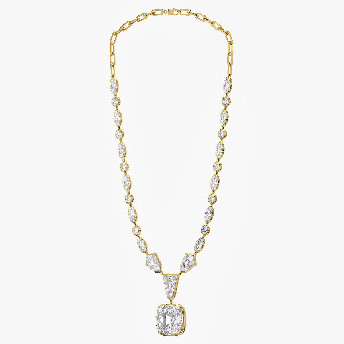 29.68 CTW Lab Grown Diamond Multi-Shape Necklace