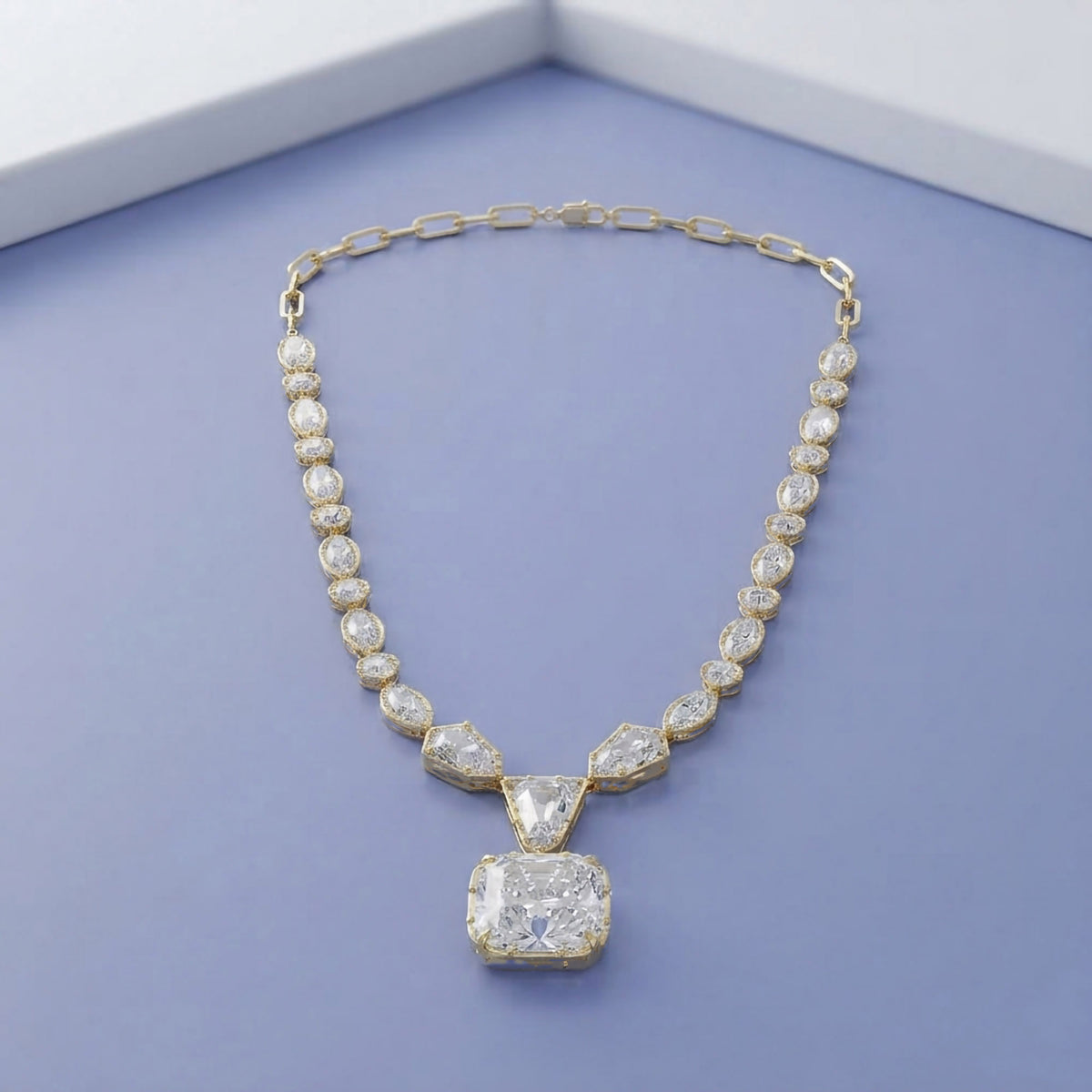 29.68 CTW Lab Grown Diamond Multi-Shape Necklace