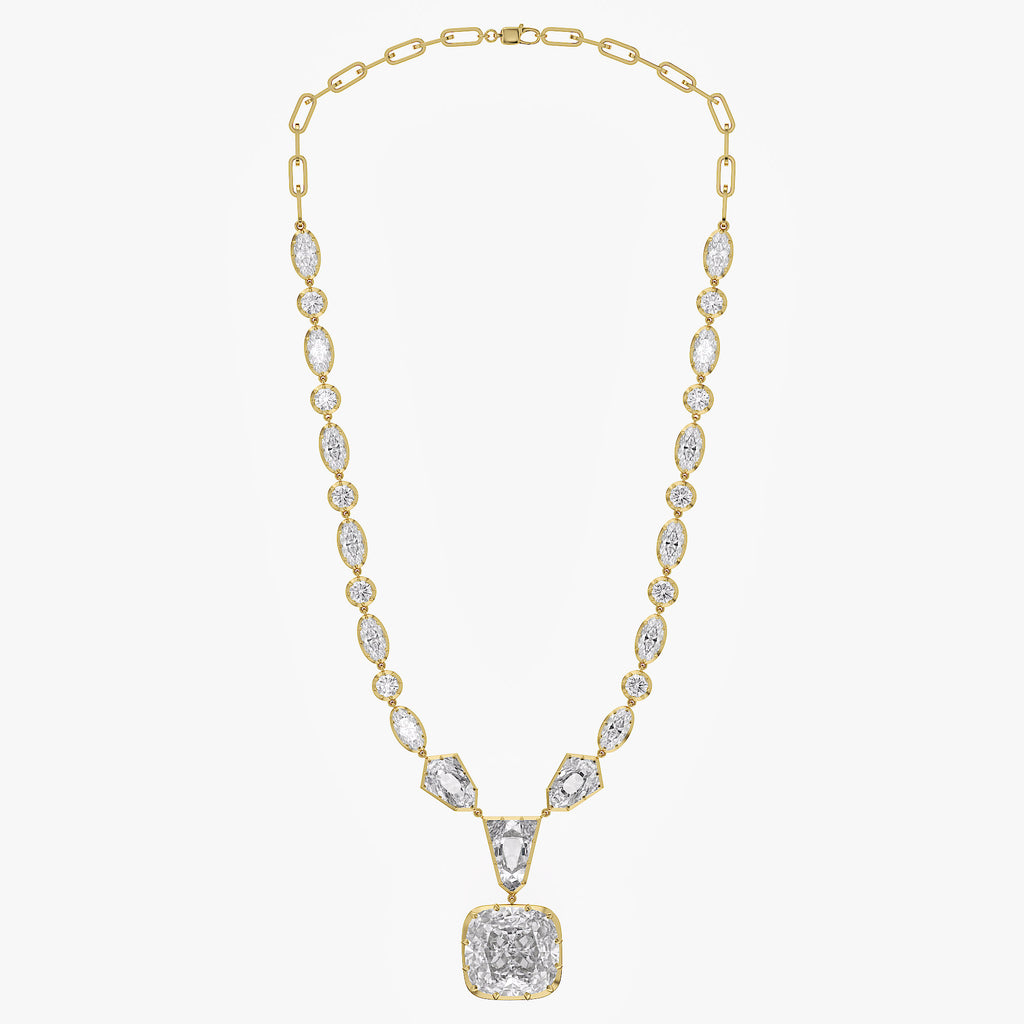 29.68 CTW Lab Grown Diamond Multi-Shape Necklace