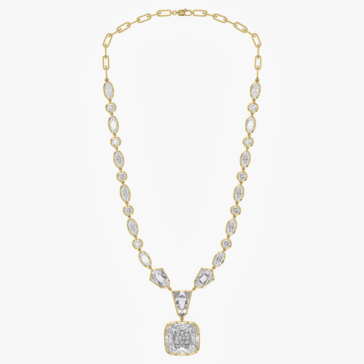 29.68 CTW Lab Grown Diamond Multi-Shape Necklace