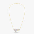 5.07 CTW Oval & Round Lab Grown Diamond Bezel Cluster Necklace