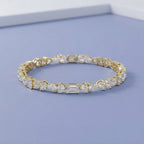 12.75 TCW Multi Shape Lab Grown Diamond Tennis Bracelet