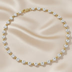 1.90 TCW Round Shape Lab Grown Diamond Two Tone Bracelet