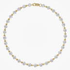 1.90 TCW Round Shape Lab Grown Diamond Two Tone Bracelet