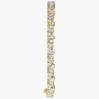 4.7 TCW Pear and Round Shape Lab Grown Diamond Tennis Bracelet