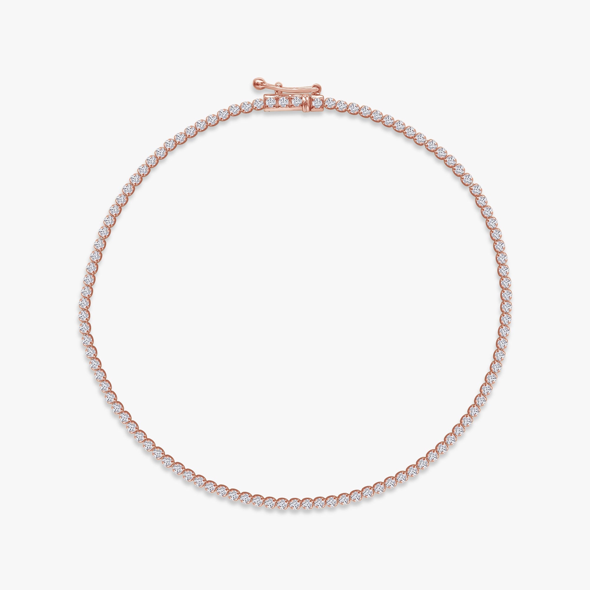 Round Shape 1.20 Carat Lab Grown Diamond Tennis Bracelet