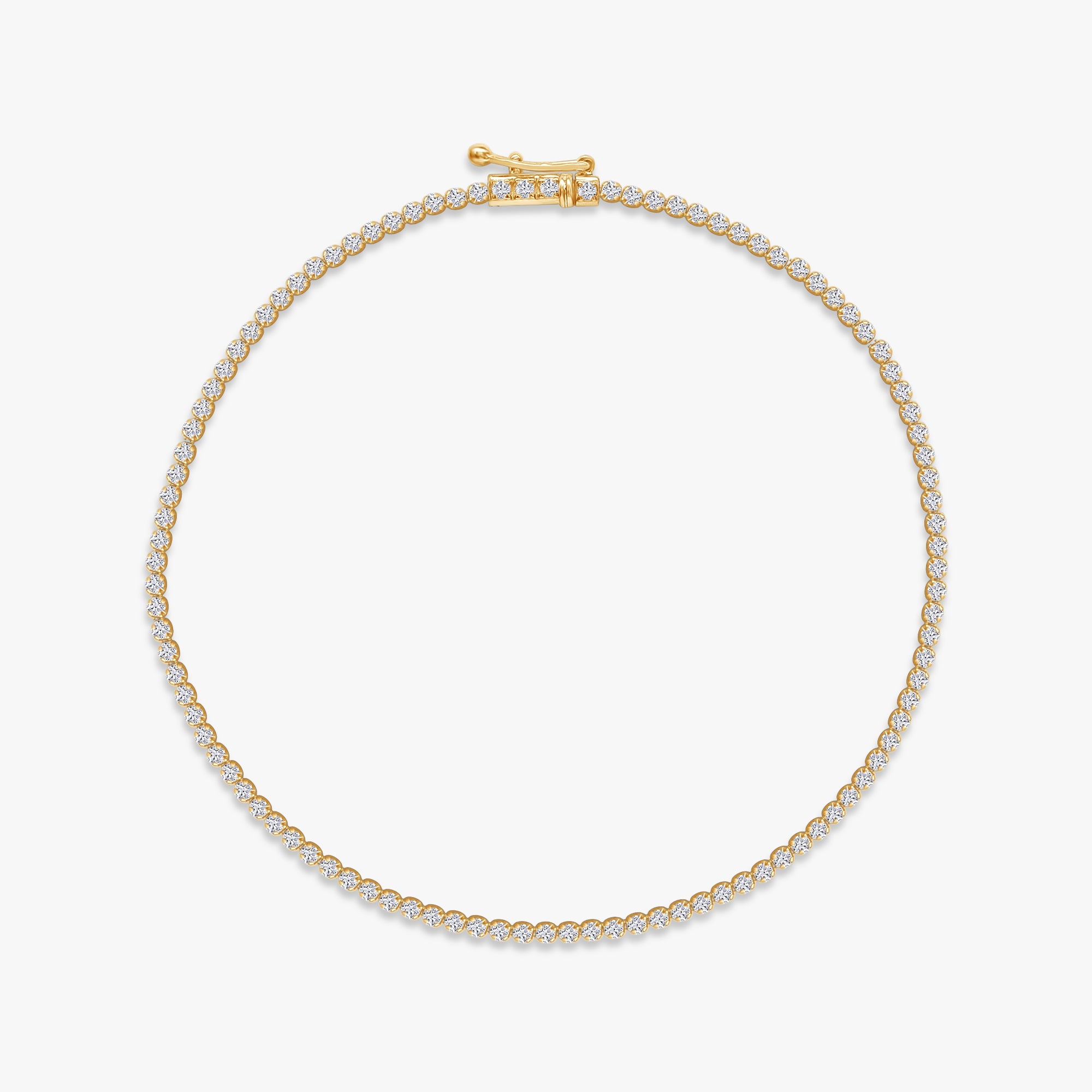 Round Shape 1.20 Carat Lab Grown Diamond Tennis Bracelet