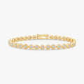 Round Shape 2.15 Carat Lab Grown Diamond Tennis Bracelet