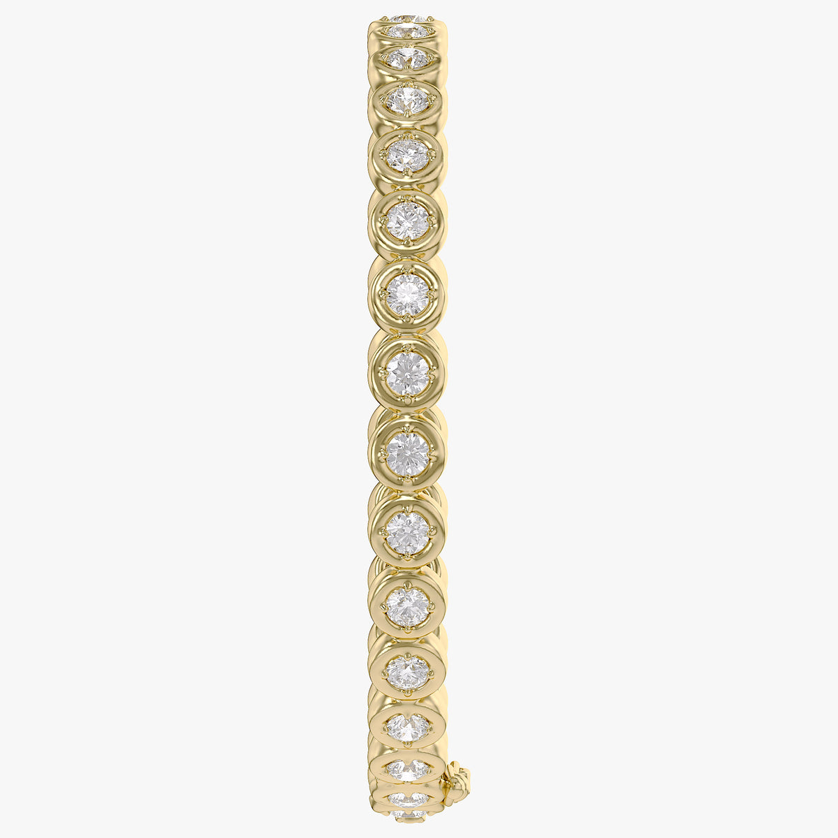 2.15 TCW Round Shape  Lab Grown Diamond Tennis Bracelet