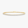 Heart Shape 2.95 Carat Lab Grown Diamond Tennis Bracelet