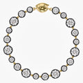 Round Shape 11.40 carat Lab grown Diamond Two Tone Bracelet
