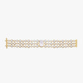 30.75 Carat Cushion and Round Shape  Lab-grown-diamond 3 row Bracelet