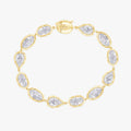 12.60 Carat Multishape Lab Grown Diamond Link Bracelet