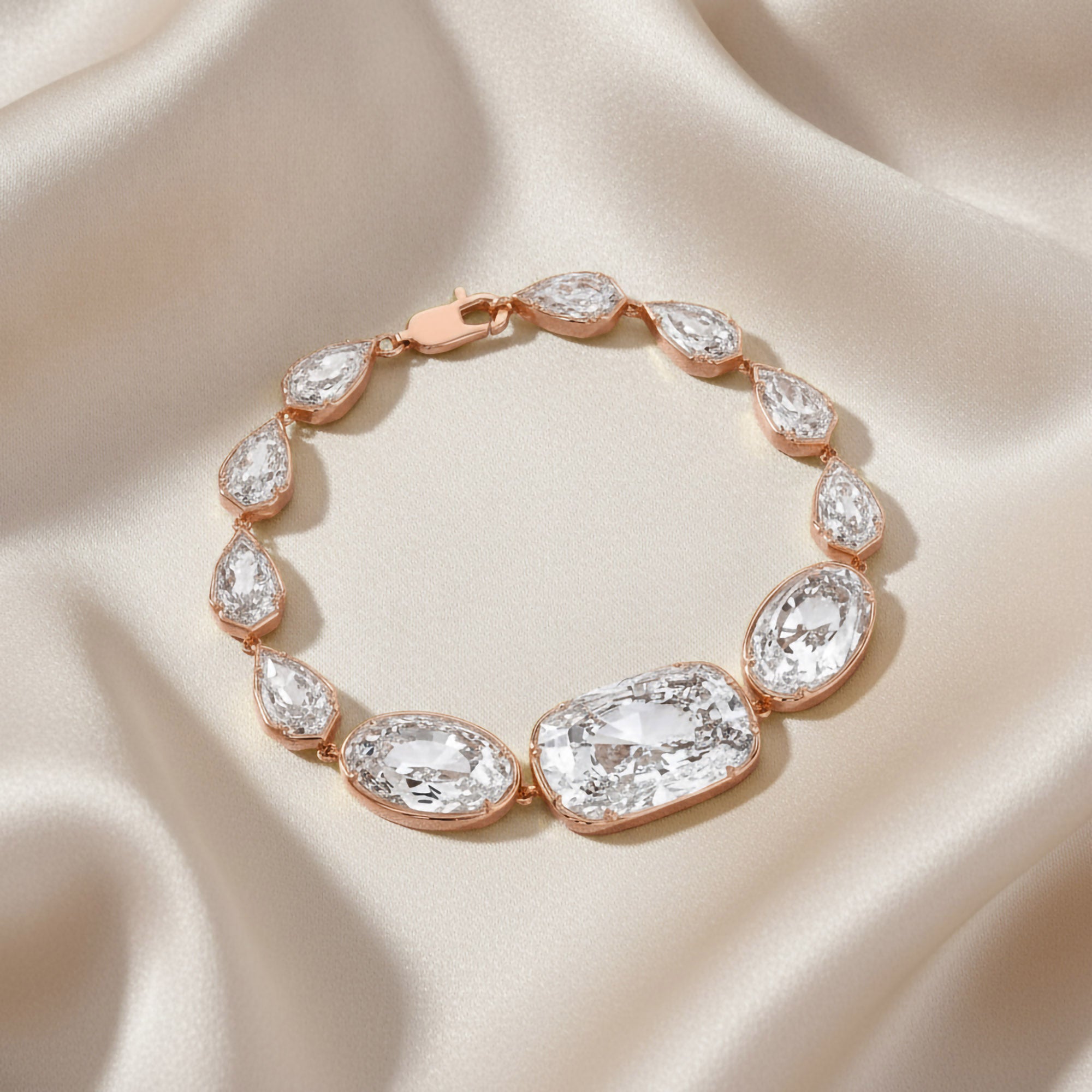 20.40 Carat Multi Shape Lab Grown Diamond Bracelet