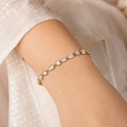 1.00 CTW Multi Shape  Lab-Grown Diamond Tennis Bracelet