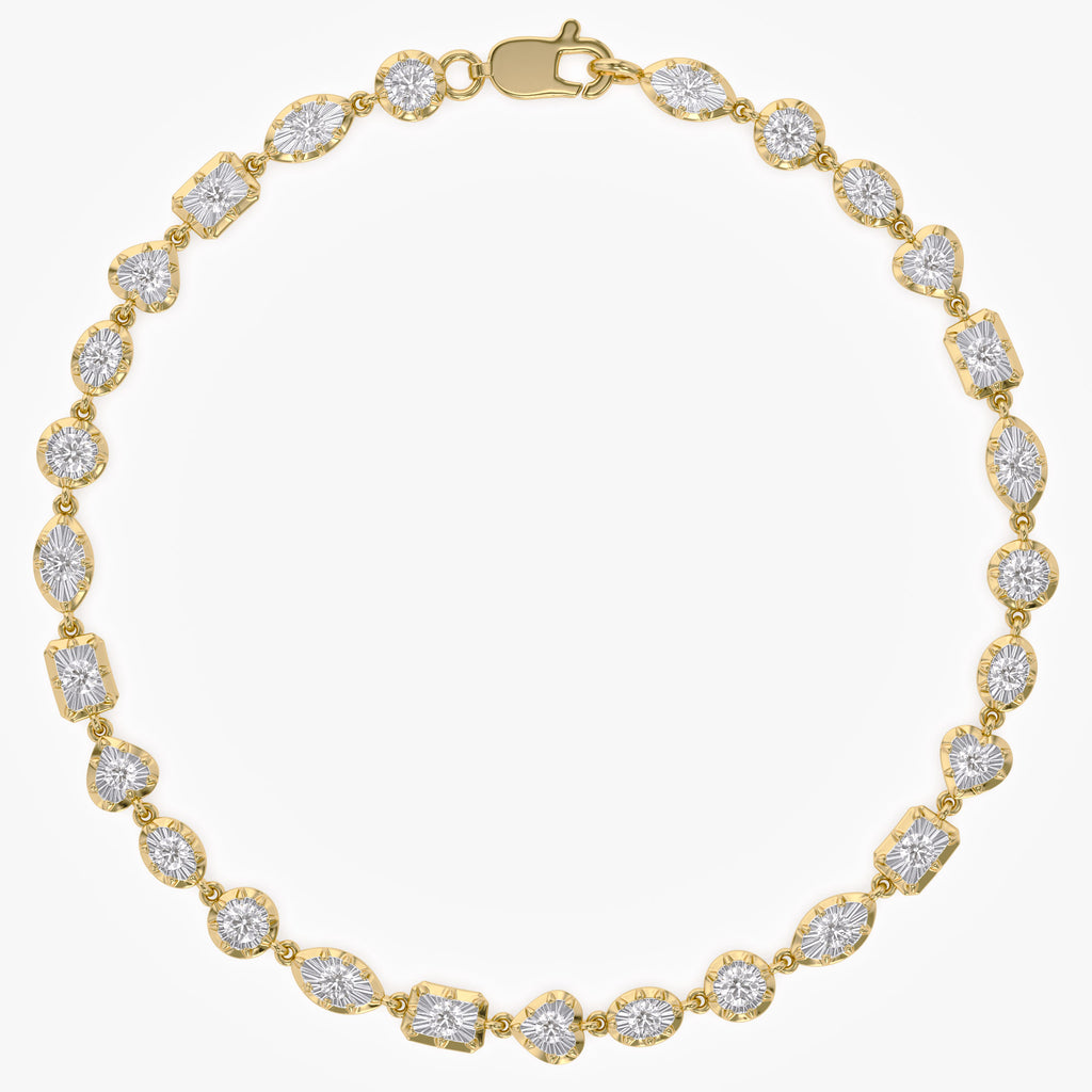 0.96 CTW Round Lab Grown Diamond Fashion Bracelet