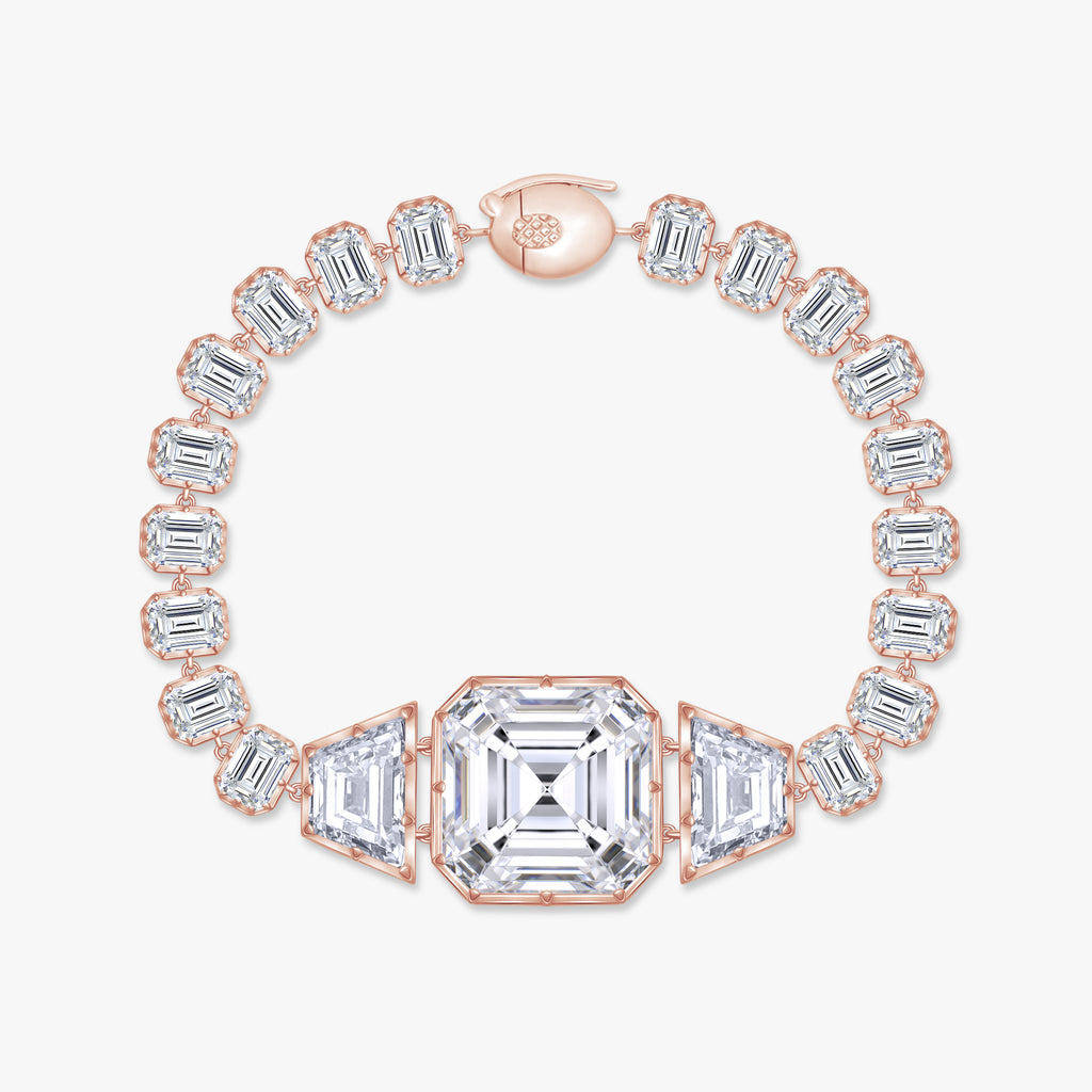 38.60 Carat Lab Grown Diamond Link Bracelet