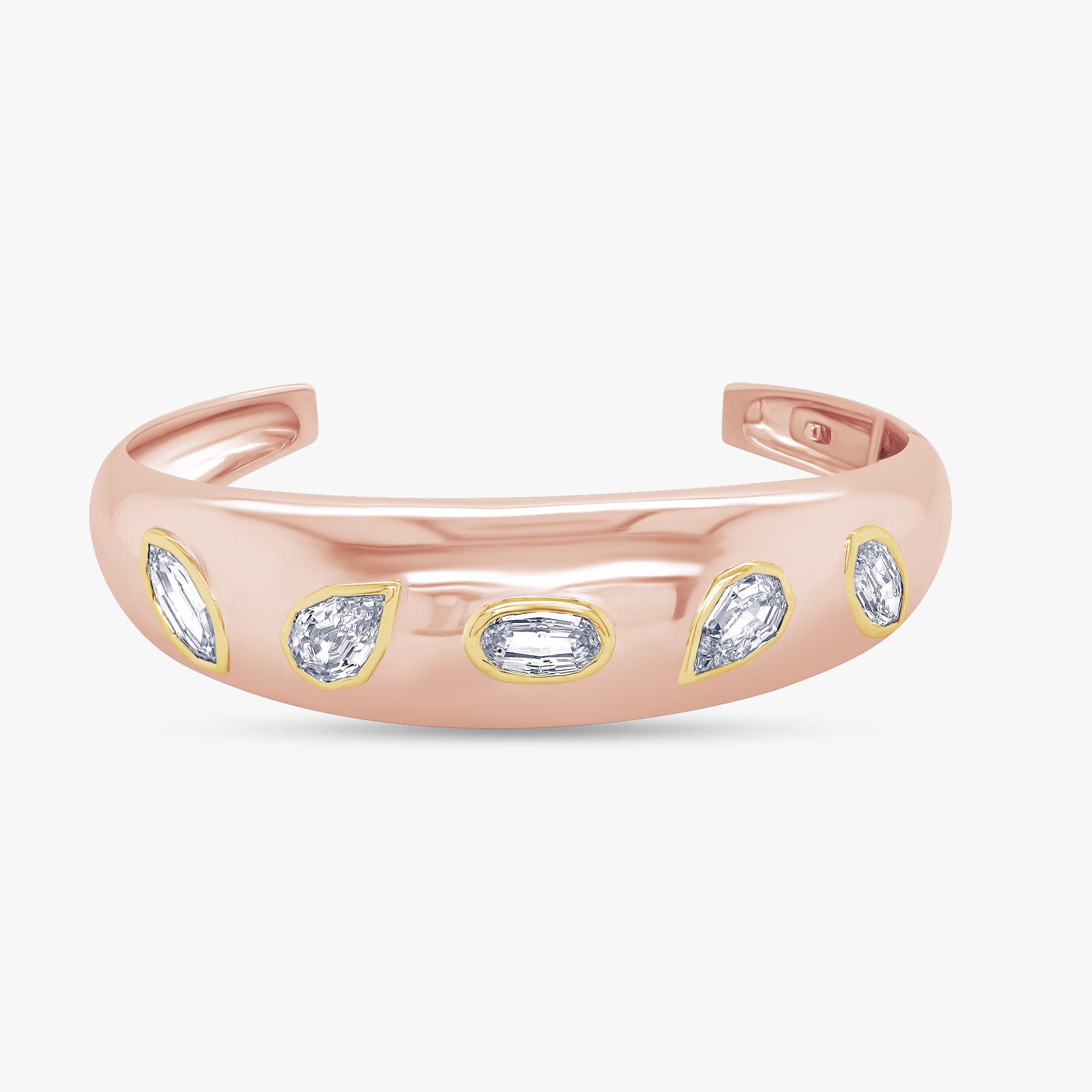 3.00 Carat Stellar Line Diamond Cuff Bracelet