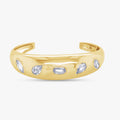 3.00 Carat Stellar Line Diamond Cuff Bracelet