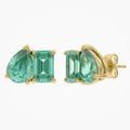 2.77 CTW Lab Grown Gemstone Toi-Et-Moi Stud Earrings