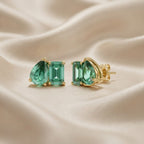 2.77 CTW Lab Grown Gemstone Toi-Et-Moi Stud Earrings