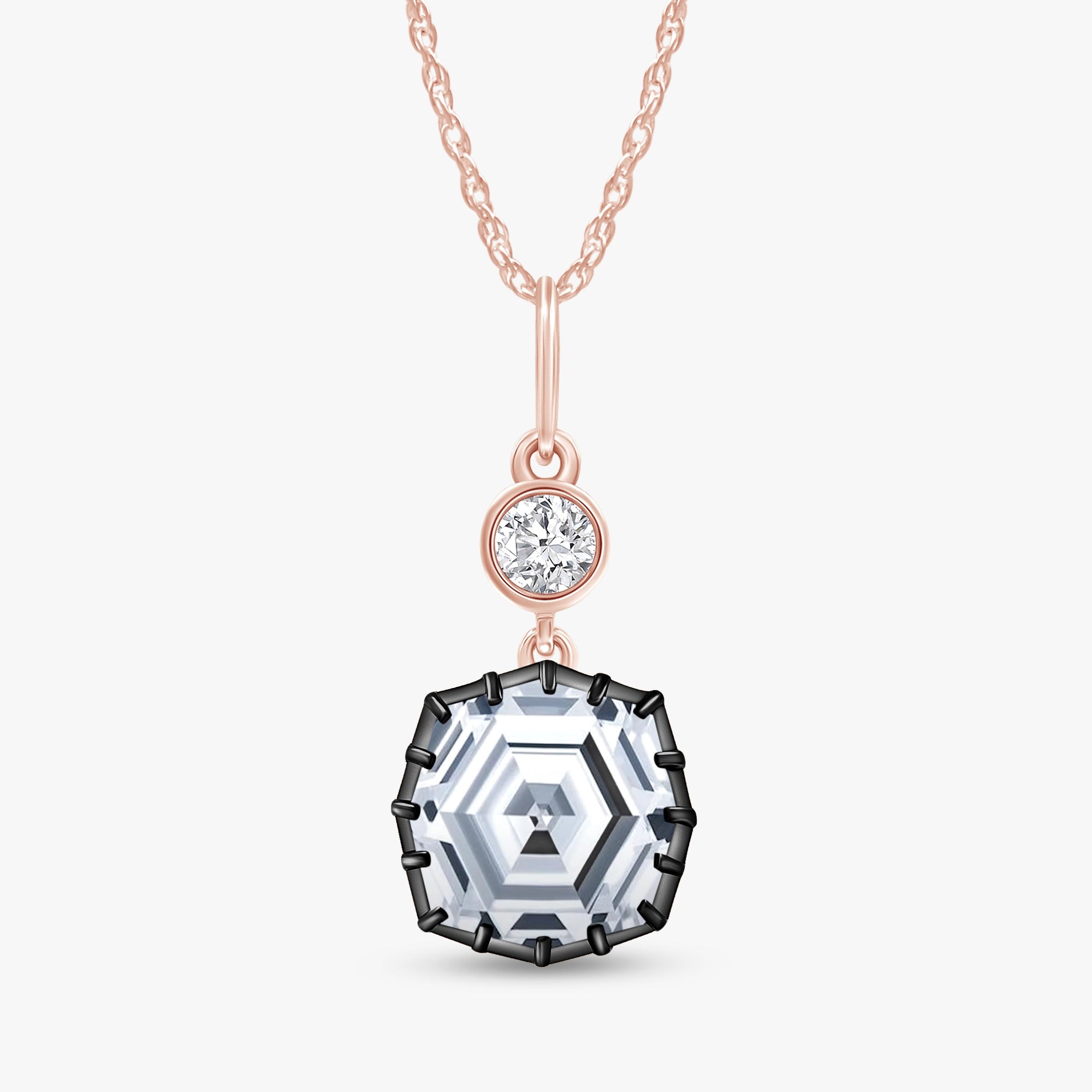 4.85 Carat Lab Grown Diamond Teardrop Pendant Necklace