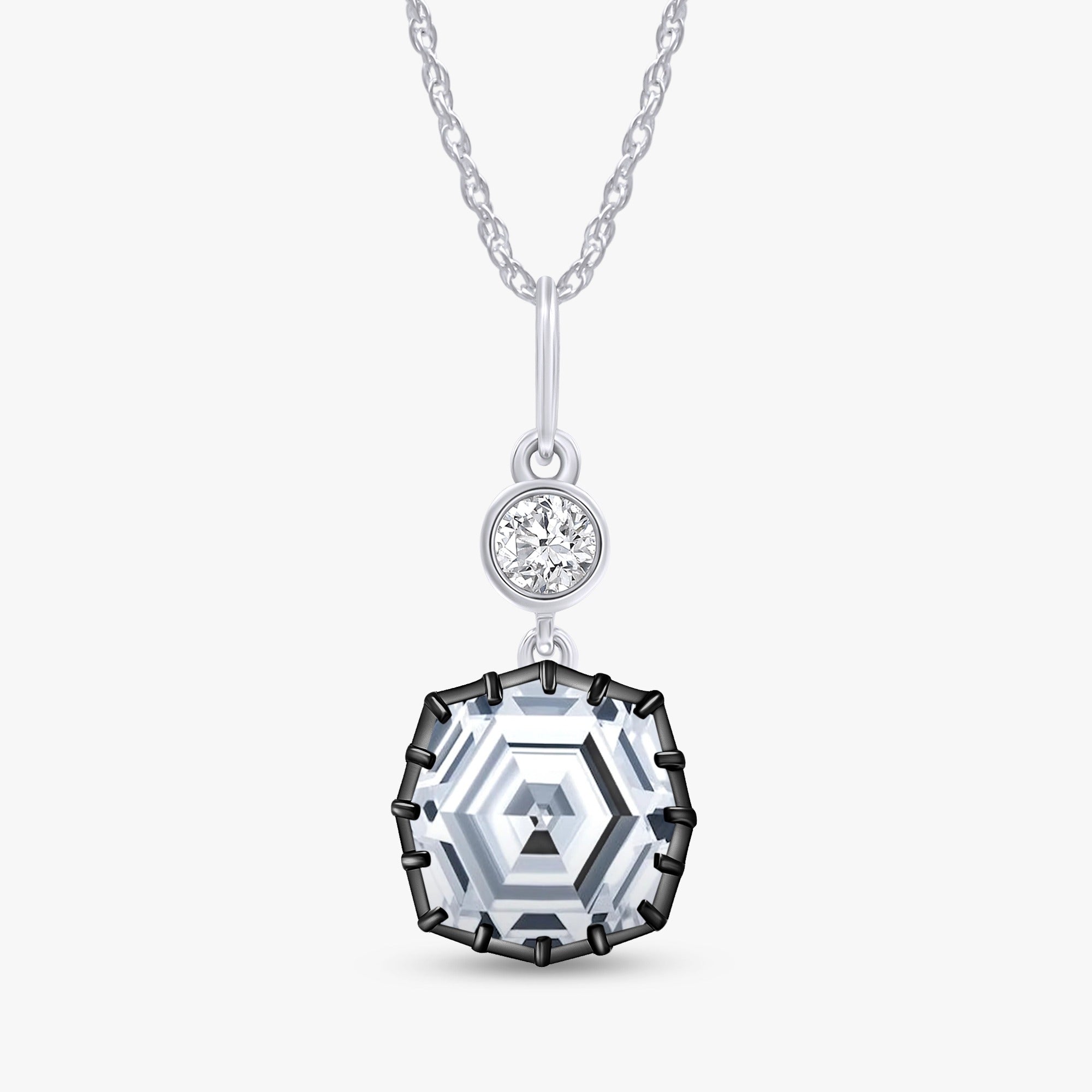 4.85 Carat Lab Grown Diamond Teardrop Pendant Necklace