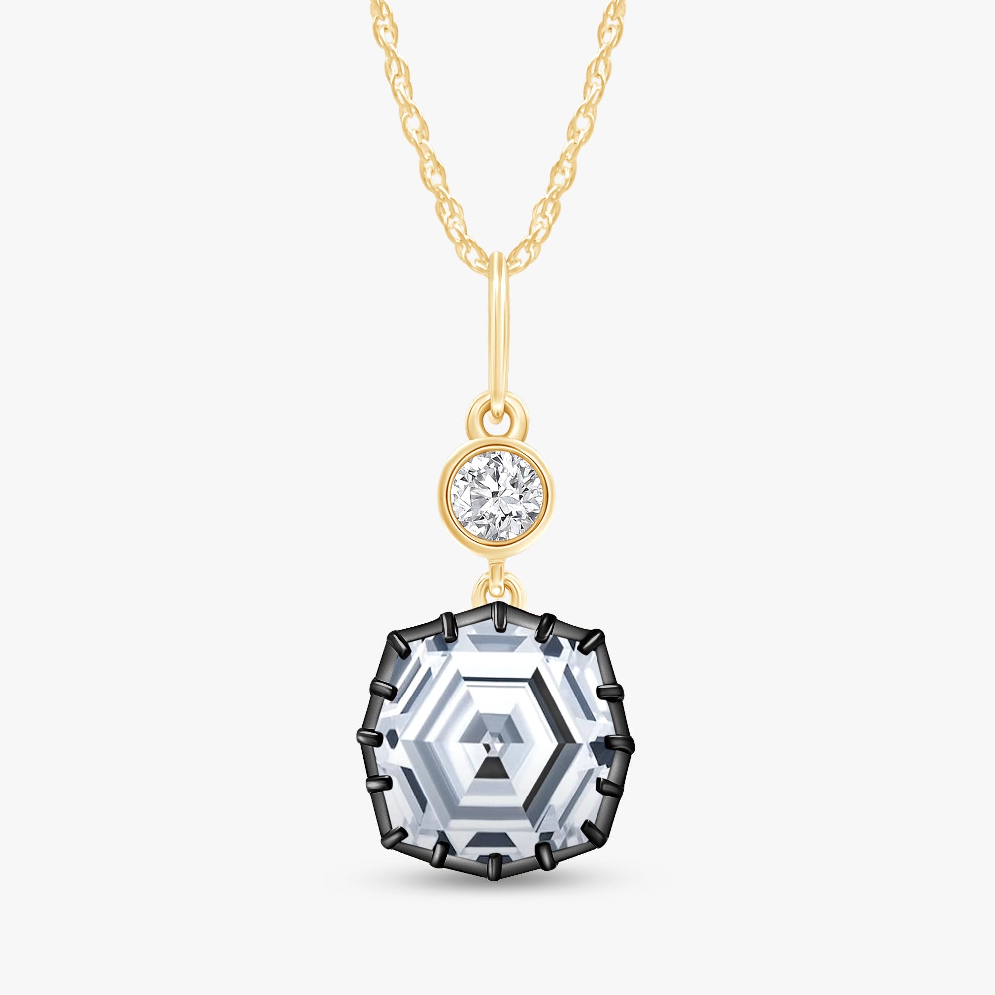 4.85 Carat Lab Grown Diamond Teardrop Pendant Necklace