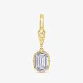 3.60 Carat Emerald Shape Lab Grown Diamond Solitaire Pendant