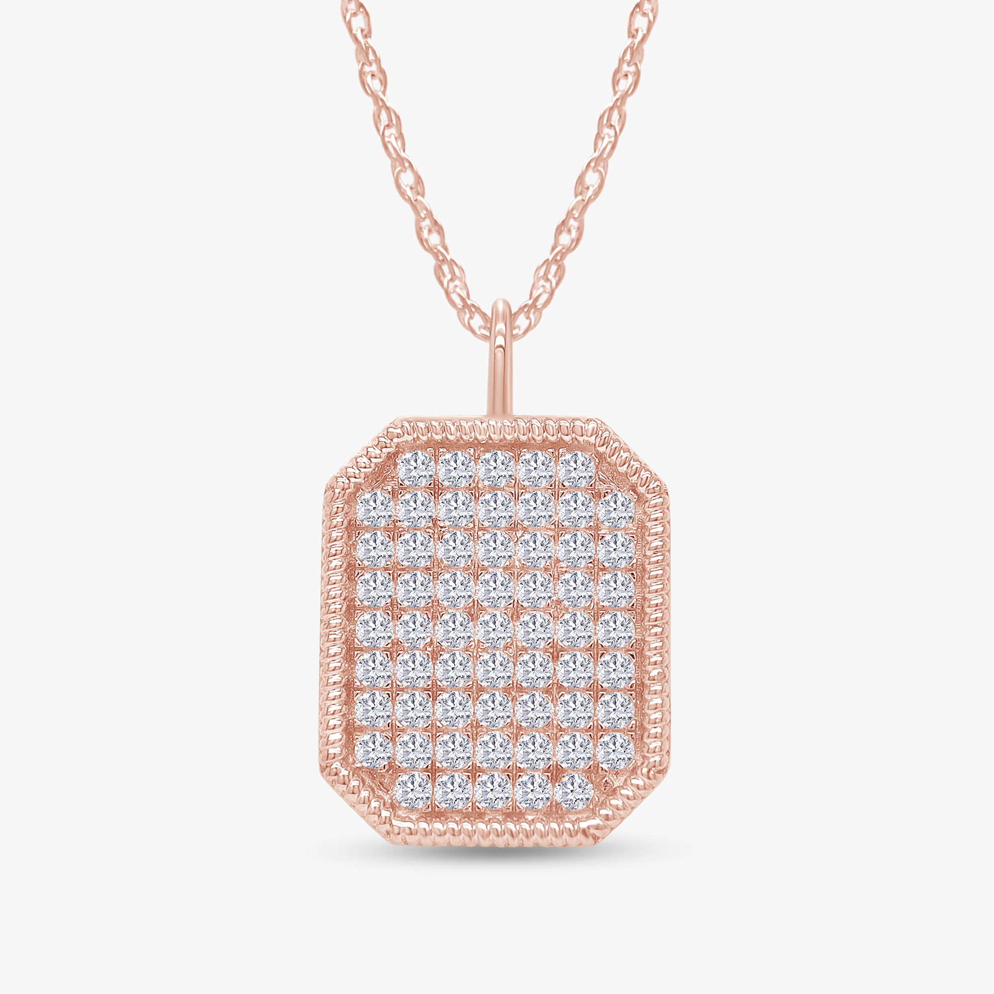 0.50 Carat Round Cut Lab Grown Diamond Pendant Necklace