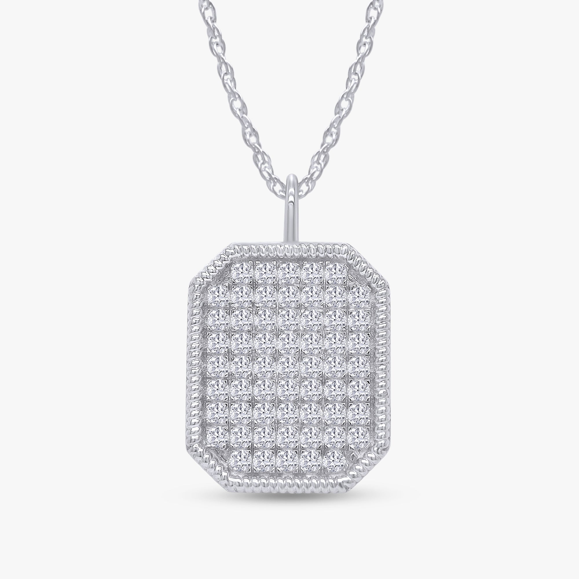 0.50 Carat Round Cut Lab Grown Diamond Pendant Necklace