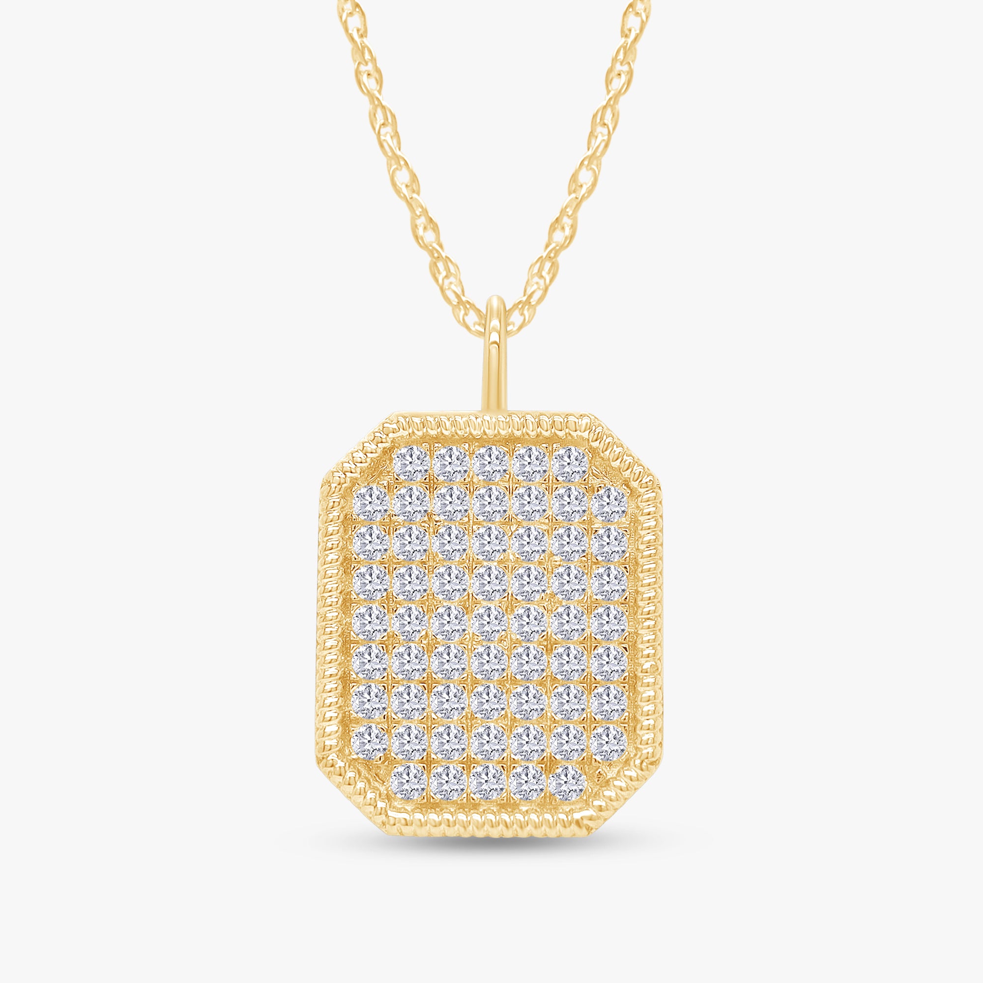 0.50 Carat Round Cut Lab Grown Diamond Pendant Necklace