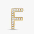 0.47 CTW Initial letter "F" Lab Grown Diamond Pendant