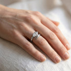 0.85 Carat Marquise Shape Lab Grown Diamond Solitaire Engagement Ring