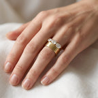 1.50 Carat Lab Grown Diamond Three Stone Engagement Ring