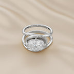 2.15 Carat Oval Cut Lab Grown Diamond Solitaire Ring