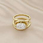 2.15 Carat Oval Cut Lab Grown Diamond Solitaire Ring