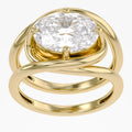2.25 Carat Oval Cut Lab Grown Diamond Solitaire Ring