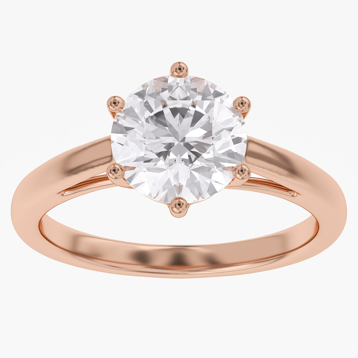 2.25 CTW Round Lab Grown Diamond Ring